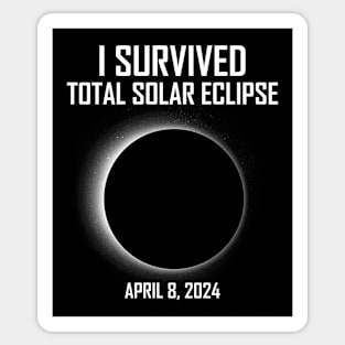 I Survived Total Solar Eclipse April 8, 2024 Sticker